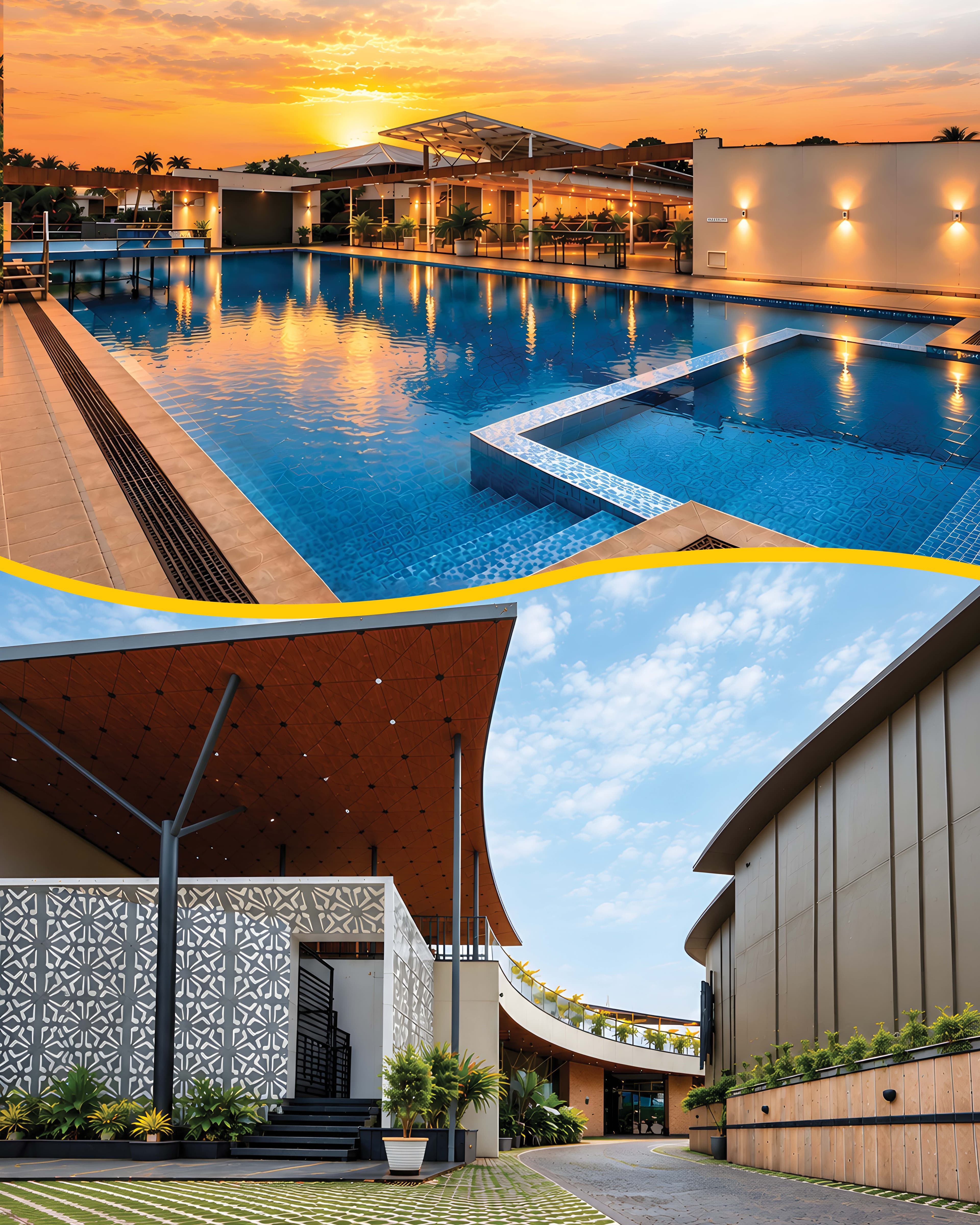 Scenic Pool Deck & Architectural Pavilion